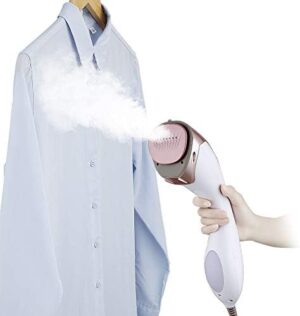 SALAV Steamer for clothes Handheld Iron 2 in 1, 2 Steam Settings, for Both Vertical and Horizontal Garment Handling, Ceramic Coated Metal Steam Panel, 150 ml Big Water Tank, 1150 Watt Rose Gold - Image 3