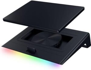 Razer Laptop Cooling Pad: Adaptive Smart - Intelligent Fan Control - Airtight Pressure Chamber - Fits Most Laptops & Macbooks 14” to 18" - Preset & Custom Fan Curves - 3 Port USB Type A - Chroma RGB - Image 10