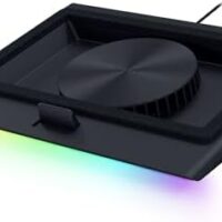 Razer Laptop Cooling Pad: Adaptive Smart - Intelligent Fan Control - Airtight Pressure Chamber - Fits Most Laptops & Macbooks 14” to 18" - Preset & Custom Fan Curves - 3 Port USB Type A - Chroma RGB