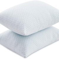 Gogreen Cooling 3D Air Waterproof Pillow Protector, Breathable Pillow Cover, Cooling Pillow Case Protector with Zipper, Super Soft Pillow Case Cover with Zipper (2 Packs, Standard 20"x26", White)