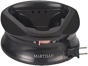 Cordless Steam Iron, with Retractable Cord, Power Charging Base with Carry Lock Easy Storage, 1500W, Ceramic Sole plate for Clothes, MARTISAN - Image 3