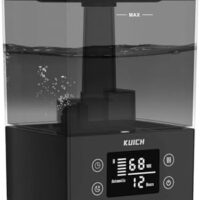 Air Humidifiers for Bedroom and Baby, Home & Plants - KUICH 2.4L Cool Mist Humidifiers for Nursery, 26db Quiet Top Fill Air Humidifier Lasts Up to 30 Hours, Auto Shut-Off, Easy to Fill and Clean,Black