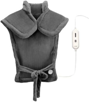 Tefici Heating Pad for Back Pain,Mothers Day Gifts,Birthday Gifts for Men Mom Dad,24'' x33'' Fast Heating, FSA HSA Eligible,Electric Heat Pad,2H Auto-Off,Neck and Shoulder Heat Pad,ETL Certified,Gray