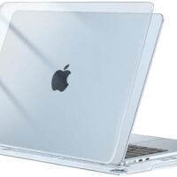 MOSISO Compatible with MacBook Air 13 inch Case 2025 2024 2023 2022 Release M4 A3240 M3 A3113 M2 A2681, Protective Plastic Hard Shell Cover Compatible with MacBook Air 13.6 inch Case, Crystal Sky Blue