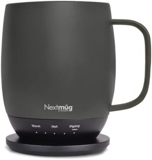 Nextmug - Temperature-Controlled, Self-Heating Coffee Mug (Graphite - 14 oz.)