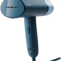 Philips 3000 Series Handheld Travel Steamer, Compact & Foldable, Fast Heat Up, 3.3oz Capacity, up to 20g/min Continuous steam, No Ironing Board Needed, Blue (STH3000/20)