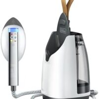 Sundu 1500W Steamer for Clothes, 2-in-1 Vertical & Flat Iron Clothes Steamer, 6 Professional Steam Modes, 800mL Tank, 30s Fast Heat-Up, Auto Shut-Off (10min), Portable Handle, Standing Design, White