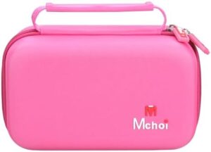Mchoi Hard Case Suitable for Oliso M3Pro/ M2 Mini Project Steam Iron, Travel Irons Organizer Holders with Mesh Pocket Fits for Solemate, Sewing, Quilting, Crafting, Case Only, Rose Red - Image 4