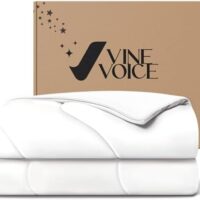 Cooling Blanket Comforter Hot Sleepers -Twin/Twin XL Duvet Insert, Double-Sided Cool Bedding for Night Sweats, Summer Lightweight Breathable Comforter(68 * 90inch, Arctic White)