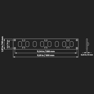 Repa Market 12" x 2" Inch (Outer Dimensions) Black Adjustable Air Vent Cover - Indoor Outdoor Metal Grille - Heating, Cooling, Ventilation for Home Garage Shed - Open and Close Register (11.81 x 1.97) - Image 2