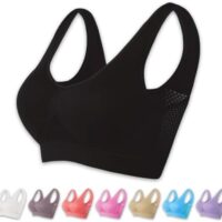 Breathable Cool Liftup Air Bra, 2024 New Sports Bra Large Size Air Bra, Comfortable Mesh Sports Bra for Women