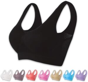Breathable Cool Liftup Air Bra, 2024 New Sports Bra Large Size Air Bra, Comfortable Mesh Sports Bra for Women