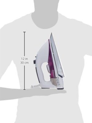 BLACK+DECKER IR1350S Professional Steam Iron with Stainless Steel Soleplate and Extra-Long Cord, Purple - Image 9