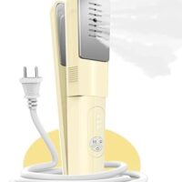 Travel Steam Iron, 180° Rotates to Clip, Hang, Flat Iron for Clothes, Curtains, 2025 LeakProof & Anti-Splash Tech, Fast De-Wrinkle, Crisp Crease, XL Tank, Easy Grip, Portable, Apt, Cruise, Dorm