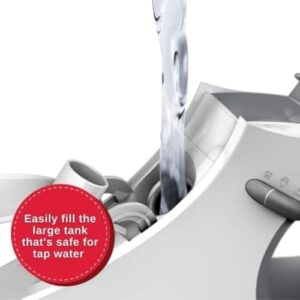 SINGER SteamCraft Steam Iron (1700W) | Steamer with Stainless Steel Plate, OnPoint Precision Tip for Hard-to-Reach Areas, Vertical Steam, Auto Shutoff & 300ml Tank Capacity – White - Image 6