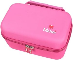 Mchoi Hard Case Suitable for Oliso M3Pro/ M2 Mini Project Steam Iron, Travel Irons Organizer Holders with Mesh Pocket Fits for Solemate, Sewing, Quilting, Crafting, Case Only, Rose Red - Image 5