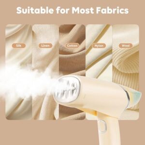 Portable Steamer for Clothes, 25s Fast Heat-up, 1000W Travel Steam Iron Wrinkles Remover with Brush, Foldable Garment Steamer 100ml Water Tank for Home Travel Office (120V Only) - Image 6