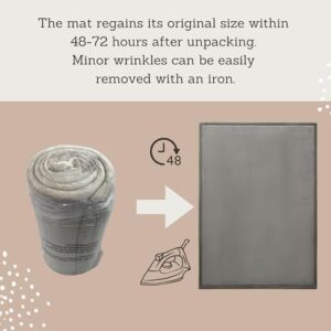 Premium Baby Play Mat for Floor 80" x 110" Dark Gray – Cloud-Soft Coral Velvet Memory Foam Rug for Crawling & Play – Non-Slip, Water-Resistant, Easy-Care Muscle Mat – Non-Toxic Padded Playmat - Image 5