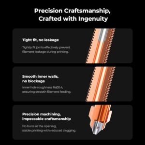 Creality Official K1/K1 Max/K1C Hotend Upgrades Kit,Ceramic Heating Block Ki with Unicorn Quick Swap Nozzle, Support 300°C High Temperature and 600mm/s High-Speed for K1 Series 3D Printer - Image 7