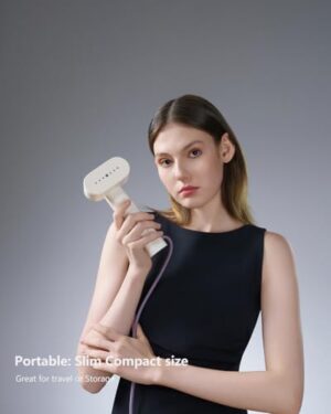 G6 Steamer for Clothes Portable 2-in-1 Travel Steamer Iron, 0.7lbs, 10 Min Continuous Steam, 900W, White - Image 4