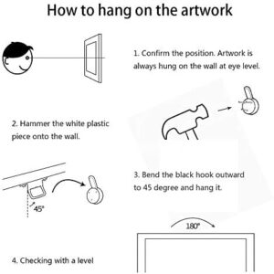 XMMPOT Wildflower Canvas Wall Art: Framed Wall Art for Living Room- Vintage Nature Botanical Bathroom Wall Decor Prints 12"x15" - Image 8