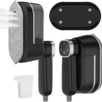 Portable Travel Steamer Iron Mini - Portable Rotating Clothes Iron with Dry and Wet Ironing, 10s Heat Up, 1200W Portable Handheld Steamer Irons, Steam Irons for Home, Dorm, Travel