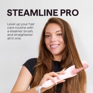 Wavytalk Pro Steam Hair Straightener Brush, Steamline Pro 3 in 1 Straightening Brush, Steam Reduces Damage, Nourishes Hair, and Expedites Straightening - Image 2