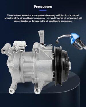 ECCPP A/C Compressor with Clutch 2012-2018 Fit for Toyota Yaris 1.5L AC Compressor Strong Cooling - Image 7