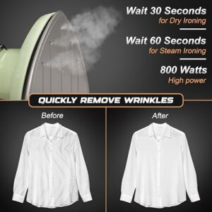 Econour 2-in-1 Mini Travel Iron & Steamer with temperature control, light indicator, and non-stick soleplate, Compact, portable, and ideal for travel, crafting, quilting, sewing, and handcraft project - Image 3