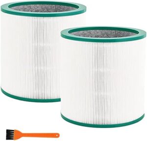 2 Pack Dyson TP02 Air Purifier True HEPA Filters Replacement for Dyson Pure Cool Link TP01, TP02, TP03, AM11, BP01 Tower Air Purifier, Compare to Part # 968126-03 2 Pack TP02 Air Purifier True Filters