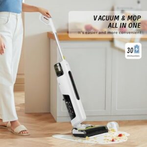 SWEEPBIRD C2 Cordless Wet Dry Vacuum Cleaner, Mop Vacuum Combo Cleaner for Hard Floor & Carpet, Self-Cleaning, Long Runtime, Lightweight, Great for Sticky Messes and Pet Hair - Image 2