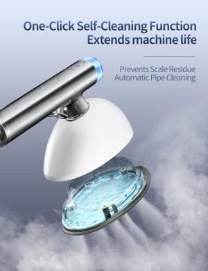 Sundu 1500W Steamer for Clothes, 2-in-1 Vertical & Flat Iron Clothes Steamer, 6 Professional Steam Modes, 800mL Tank, 30s Fast Heat-Up, Auto Shut-Off (10min), Portable Handle, Standing Design, White - Image 5