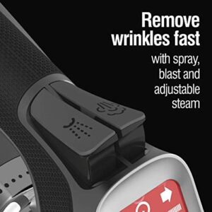 CHI Steam Iron for Clothes with Titanium Infused Ceramic Soleplate, 300+ Holes for Powerful Steaming, XL 10’ Cord, 3-Way Auto Shutoff, 1800 Watts, Advanced Touchscreen, Silver (13103) - Image 5