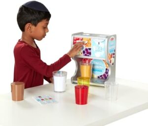 Melissa & Doug Thirst Quencher Wooden Drink Dispenser Pretend Play Set With Cups, Juice Inserts, Ice Cubes Pretend Play Soda Fountain, Food Sets For Kids Kitchen, For Kids Ages 3+ - - Image 9
