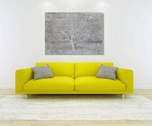 Yihui Arts Abstract Trees Painting Canvas Prints Wall Art Decor Framed - Large Modern Giclee Art Print on Canvas Ready to Hang for Home and Office Wall Decoration with Textured Boho - Image 5