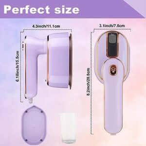 Travel Steamer Iron for Clothes, 1000W Handheld Portable Steamer, 10s Fast Heating Up 180° Rotary Small Size Garment Steamer Iron, Mini Steam Iron for Home, Dorm, Travel Essentials - Image 7