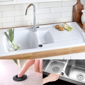 Garbage Disposal Air Switch Kit Dual Outlet Sink Top Waste Disposal Stainless Steel Black On/Off Air Button Food and Waste Disposals Part by Etoolcity - Image 7