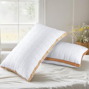 Cooling King Size Pillows Set of 2, Hotel Quality Bed Pillows for Side, Back, Stomach Sleepers, Ultra Soft Down Alternative Fill, Breathable Supportive Gusseted Pillow, Machine Washable - Image 2