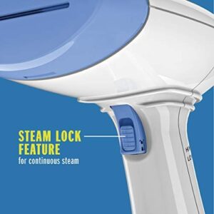 Conair Handheld Garment Steamer for Clothes, ExtremeSteam 1200W, Portable Handheld Design,White/Blue - Image 4
