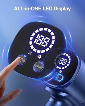 Cordless Vacuum Cleaner, 35Kpa Vacuum Cleaners for Home, Lightweight Household Stick Vacuum Cleaner, LED Display, Rechargeable, Handheld Vacuum for Pet Hair Carpet Hardwood Floor, AS2208 - Image 2