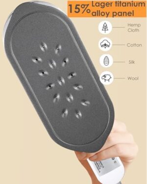 Travel Garment Steamer for Clothes, 1200W Steamer Iron for Clothes Travel Size Small Handheld Garment Steam Ironing Machine, Travel College Dorm Home Essentials - Image 4