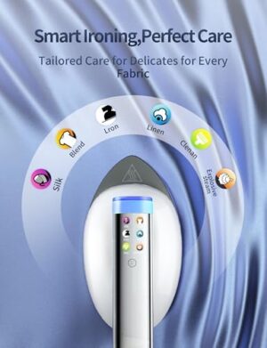 Sundu 1500W Steamer for Clothes, 2-in-1 Vertical & Flat Iron Clothes Steamer, 6 Professional Steam Modes, 800mL Tank, 30s Fast Heat-Up, Auto Shut-Off (10min), Portable Handle, Standing Design, White - Image 3