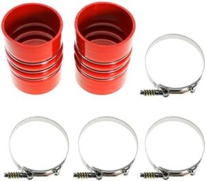 Silicone Charge Air Cooler Hump Hose Boot Set 4" X 6" 4 inch with T Bolt Clamp Red - Image 7