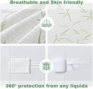 Parkdeny Twin Mattress Encasement, Waterproof Rayon from Bamboo, 3D Air Fabric, Breathable Cooling Cover, 5-13 inch Deep - Image 7