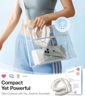 TORRAS COOLiTE Neck Fan, 8450 RPM Turbo Airflow, Portable Neck Fan Rechargeable with 14H Battery, Lightweight & Foldable Neck Fans That Blow Cold Air for Outdoor, Travel, Mothers Day Gifts, Black - Image 5