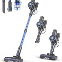 NADALY Cordless Vacuum Cleaner, Stick Vacuum with 3 Powerful Suction Modes, Max 45 Mins Runtime, Anti-Tangle Vacuum Cleaner for Home, 8-in-1 Rechargeable Vacuum for Carpet, Pet Hair, Hard Floors