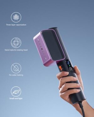 G7 2-in-1 Professional 100-240V Dual Voltage Steamer for Clothes and Iron for Clothes, Just 1lbs Lightly, 8 Minutes of Continuous Steam, 1000W Portable Steamer for travel and home - Image 2