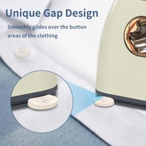 Portable Travel Steamer Iron for Clothes: Mini Handheld Garment Steam Ironing Machine for Clothing - Professional Small Size Hand Held Traveling Fabric Steamers for Wrinkle on Dress Shirt (Beige) - Image 3