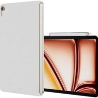 SWITCHEASY CoverBuddy for 2025 M3 & 2024 M2 iPad Air 11" - Magic Keyboard Compatible Case for iPad Air, Enhanced Thickness & Heat Dissipation [Keyboard Not Included] - White (Leather)