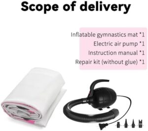 DOBESTS Air Mat Tumble Track, Inflatable Gymnastics Tumbling Mat 6.6ft/10ft/13ft/16ft/20ft, Training Mat with Electric Air Pump for Home/Gym Use - Image 5